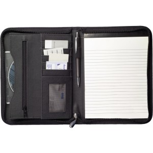 A5-�s cipz�ras pr�selt b�r mappa, fekete (mappa)