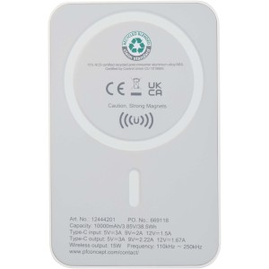 Acrab 10 000 mAh mgneses powerbank, fehr (powerbank)