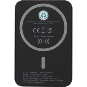 Acrab 5000 mAh mgneses powerbank, fekete (powerbank)