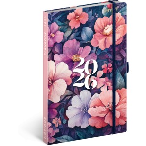 Agenda / notesz Bouquet 2026, 13 x 21 cm (naptr)