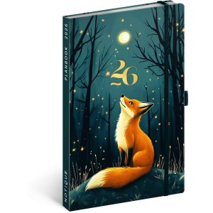 Agenda / notesz Fox 2026, 13 x 21 cm (naptr)