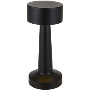 Aludra �jrat�lthet� asztali l�mpa, fekete (dekor�ci�)