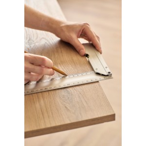 Alum�nium m�r�k�szlet, ez�st (�r�asztali felszerel�s)