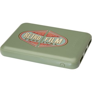 Asama jrahasznostott manyag powerbank, 5000 mAh, zld (powerbank)