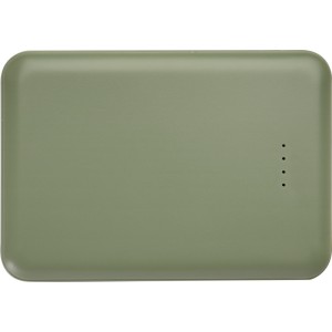 Asama jrahasznostott manyag powerbank, 5000 mAh, zld (powerbank)