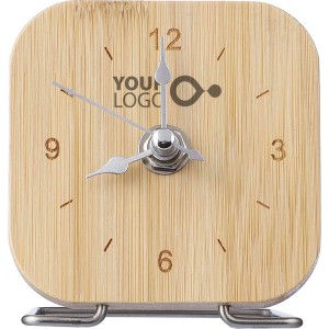 Bambusz asztali �ra, barna (�ra)