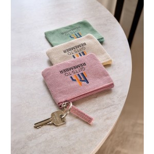 Cipz�ros kord kulcstart� t�rca, pasztelpink (kulcstart�)