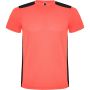Detroit rvid ujj gyerek sportpl, fluor coral, solid black