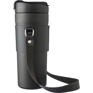 Duplafal�, rozsdamentes ac�l kulacs, 730 ml, fekete (termosz)