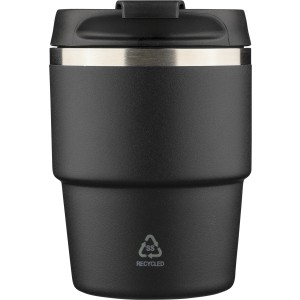 Duplafal� �jraac�l poh�r, 175 ml, fekete (poh�r)