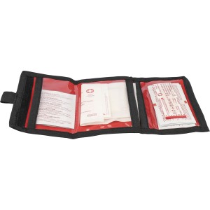 Els�seg�ly-k�szlet RPET tart�ban, piros (eg�szs�g�gy)