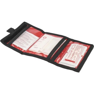 Els�seg�ly-k�szlet RPET tart�ban, piros (eg�szs�g�gy)