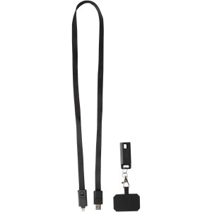 Franz 5in1 adatkbel, gyorstlt nyakpnt, fekete (vezetk, eloszt, adapter, kbel)