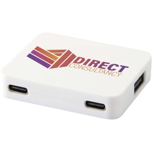 Gaia USB eloszt, fehr (vezetk, eloszt, adapter, kbel)