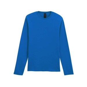 Gildan SoftStyle f�rfi hossz�ujj� p�l�, Fan Deep Royal (hossz�ujj� p�l�)