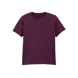 Gildan SoftStyle gyerekp�l�, Maroon (T-shirt, p�l�, 90-100% pamut)