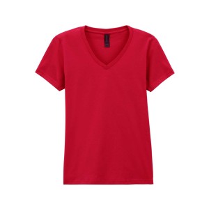 Gildan SoftStyle n�i V-nyak� p�l�, Cherry Red (T-shirt, p�l�, 90-100% pamut)