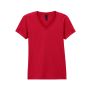 Gildan SoftStyle n�i V-nyak� p�l�, Cherry Red