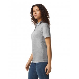 GILDAN SOFTSTYLE(r) n�i duplapik� p�l� 3 gombbal, RS Sport Grey (gall�ros p�l�, 90-100% pamut)