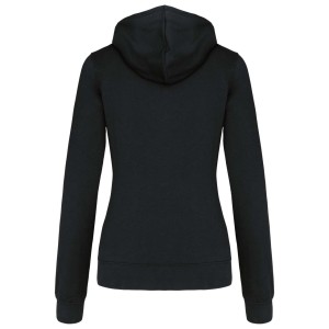 Kariban Contrast n�i kapucnis pul�ver, Black/Red (pul�ver)