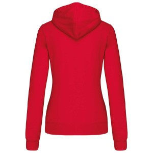 Kariban Contrast n�i kapucnis pul�ver, Red/White (pul�ver)