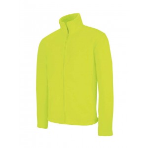 Kariban Falco cipz�ras mikropol�r pul�ver, Fluorescent Yellow (pol�r pul�ver)