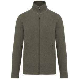 Kariban Falco cipz�ras mikropol�r pul�ver, Green Marble Heather (pol�r pul�ver)