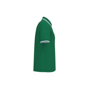 Kariban f�rfi r�vidujj� gall�ros p�l�, Kelly Green/White (gall�ros p�l�, 90-100% pamut)