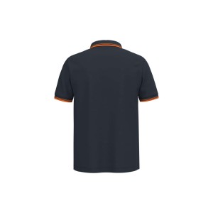 Kariban f�rfi r�vidujj� gall�ros p�l�, Navy/Orange (gall�ros p�l�, 90-100% pamut)