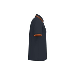 Kariban f�rfi r�vidujj� gall�ros p�l�, Navy/Orange (gall�ros p�l�, 90-100% pamut)