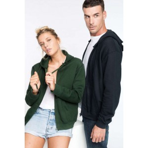 Kariban kapucnis, cipz�ras f�rfi pul�ver, Black (pul�ver)