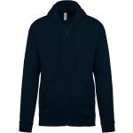 Kariban kapucnis, cipz�ras f�rfi pul�ver, Navy (KA479NV)