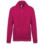 Kariban Kapucnis, cipz�ros pul�ver, Fuchsia