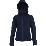 Kariban n�i kapucnis softshell dzseki, Navy (KA414NV)