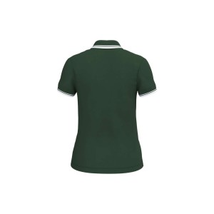 Kariban n�i r�vidujj� gall�ros p�l�, Forest Green/White (gall�ros p�l�, 90-100% pamut)