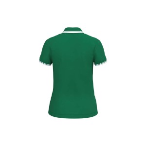 Kariban n�i r�vidujj� gall�ros p�l�, Kelly Green/White (gall�ros p�l�, 90-100% pamut)