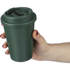 Kvspohr csavaros fedllel, 350 ml, zld (pohr)