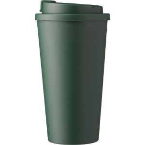 Kvspohr csavaros fedllel, 475 ml, zld (pohr)