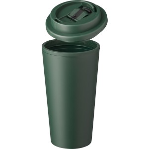 Kvspohr csavaros fedllel, 475 ml, zld (pohr)