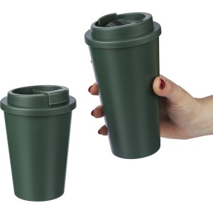 Kvspohr csavaros fedllel, 475 ml, zld (pohr)