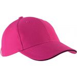 Kup Orlando 6 paneles sapka, Fuchsia/Black, U (KP011FU/BL-U)