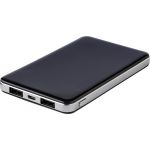 Li-polimer powerbank, 5000 mAh, fekete (7083-01)
