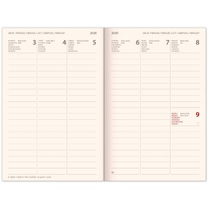 Mgnessel zrd agenda Alphonse Mucha 2026, 11  16 cm (naptr)
