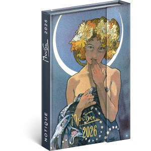 Mgnessel zrd agenda Alphonse Mucha 2026, 11  16 cm (naptr)