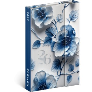 Mgnessel zrd agenda Porcelain Flower 2026, 11 x 16 cm (naptr)