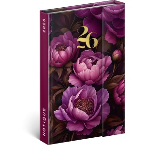 Mgnessel zrd agenda Purple Flowers 2026, 11 x 16 cm (naptr)