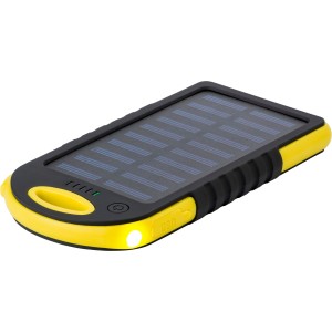 Napelemes powerbank, ABS, srga (powerbank)