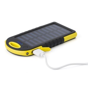 Napelemes powerbank, ABS, srga (powerbank)