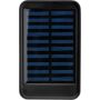Napelemes powerbank, alumnium, fekete