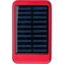 Napelemes powerbank, alumnium, piros